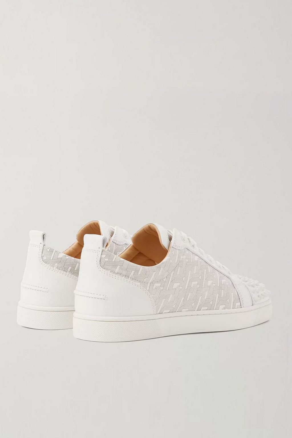 CHRISTIAN LOUBOUTIN Louis Junior Spikes printed leather sneakers