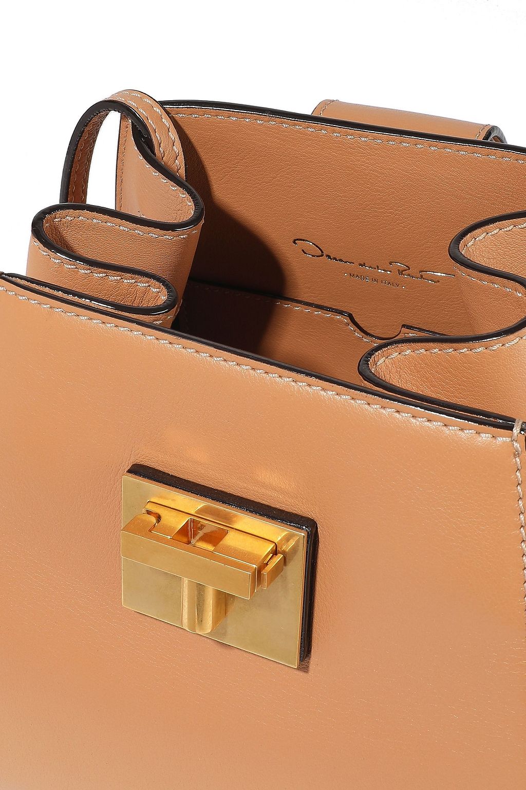 OSCAR DE LA RENTA Houston leather bucket bag