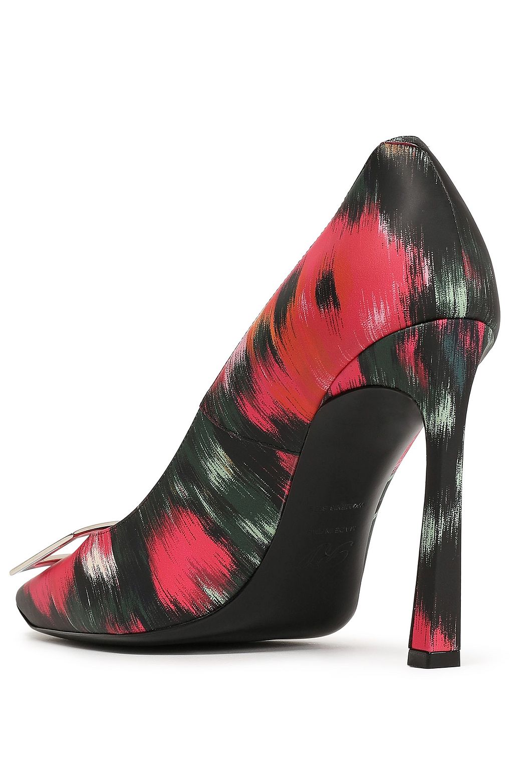 ROGER VIVIER Belle Vivier Trompette printed leather pumps