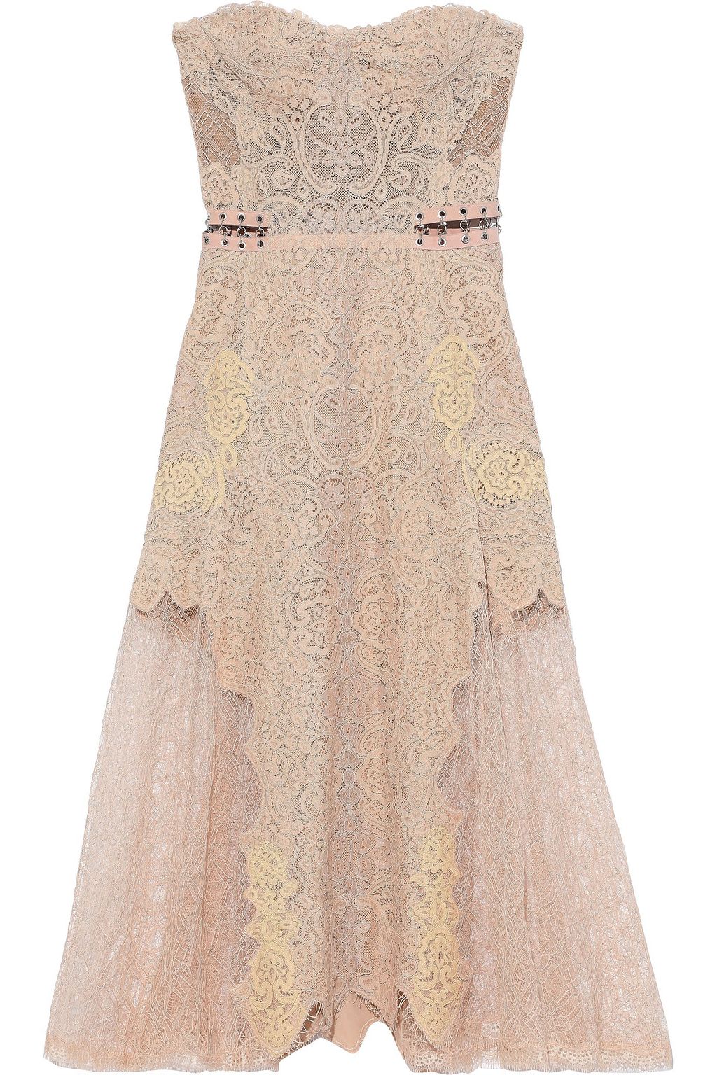 jonathan simkhai strapless bustier midi dress