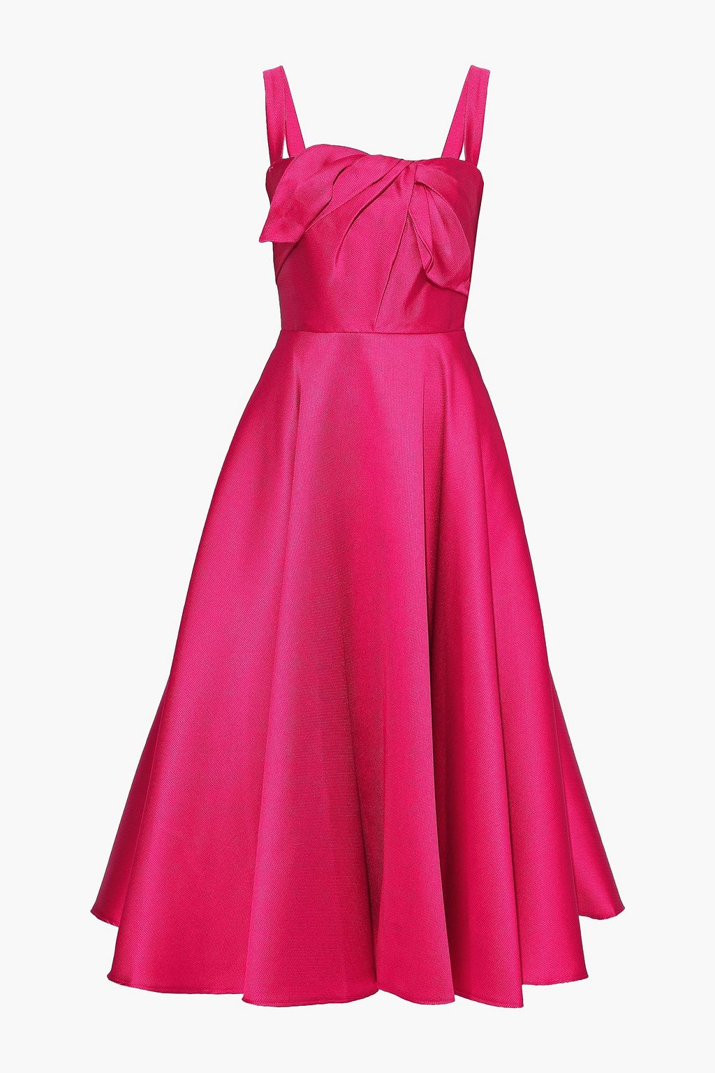 fuchsia midi dress