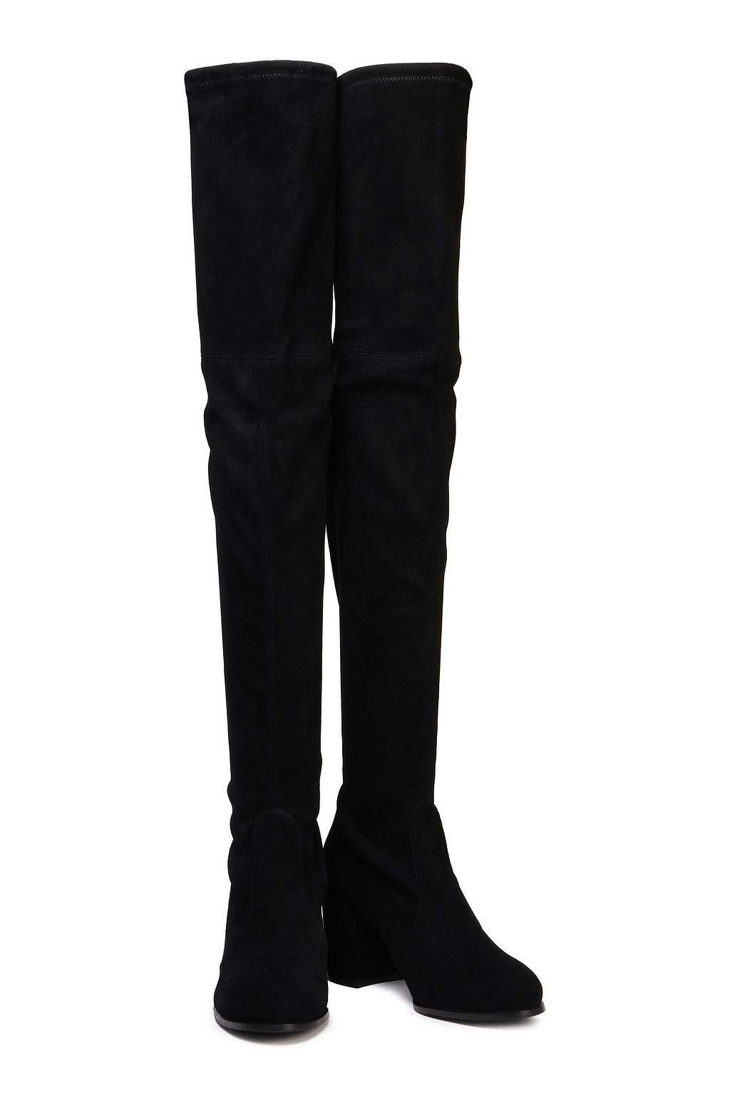 STUART WEITZMAN Stretch-suede over-the-knee boots