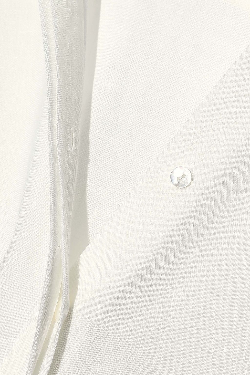 THEORY Belted linen midi shirt dress THE