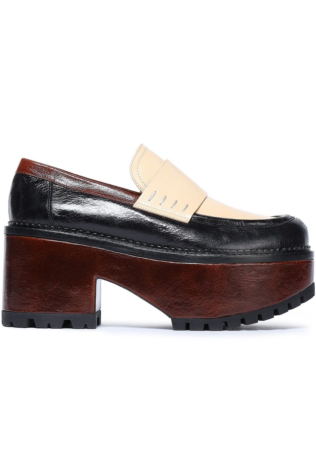 designer platform loafers