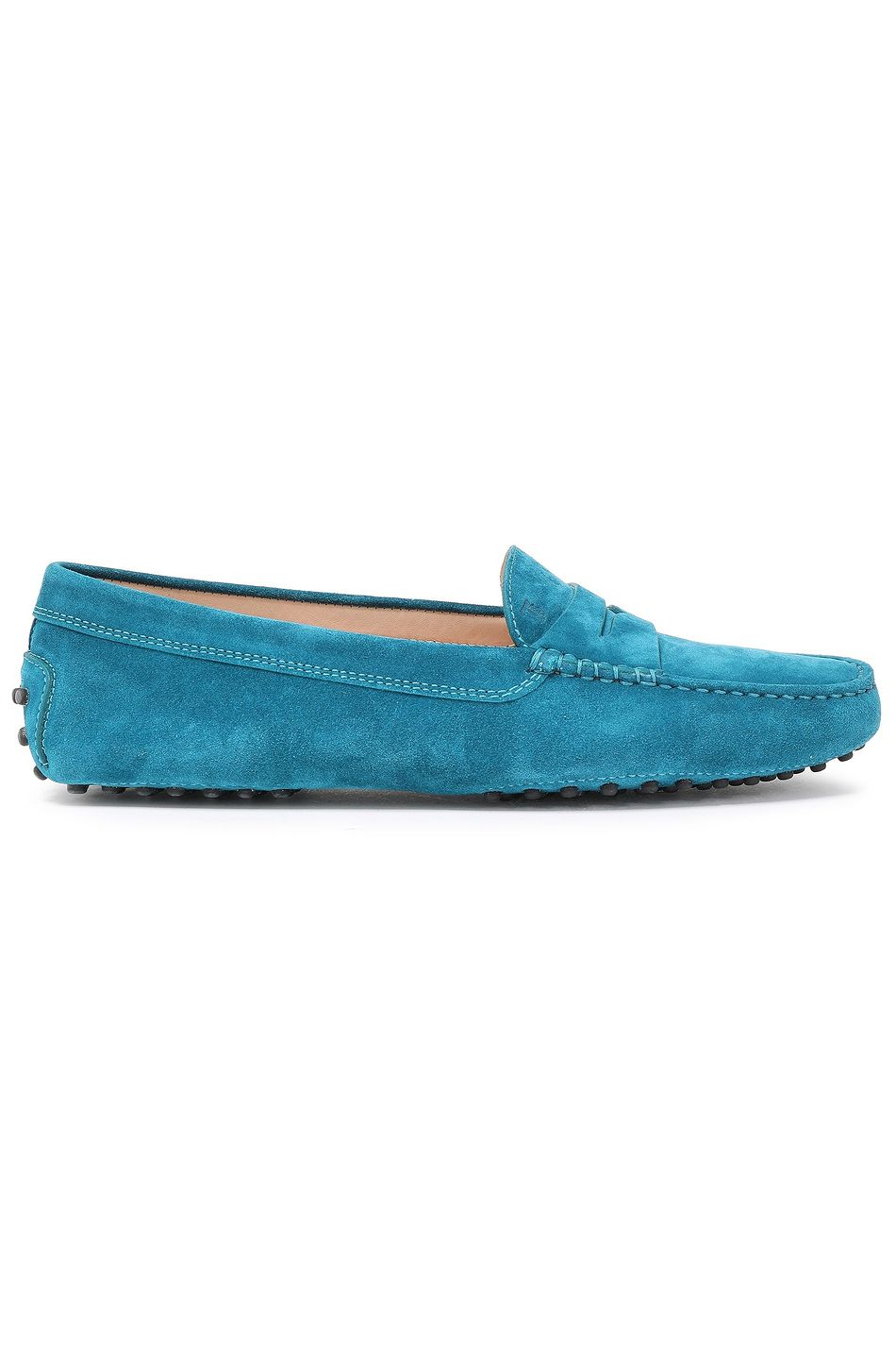teal loafers