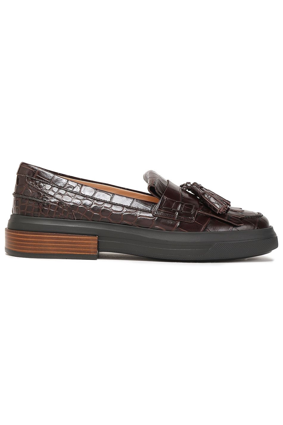 tod's crocodile effect loafers