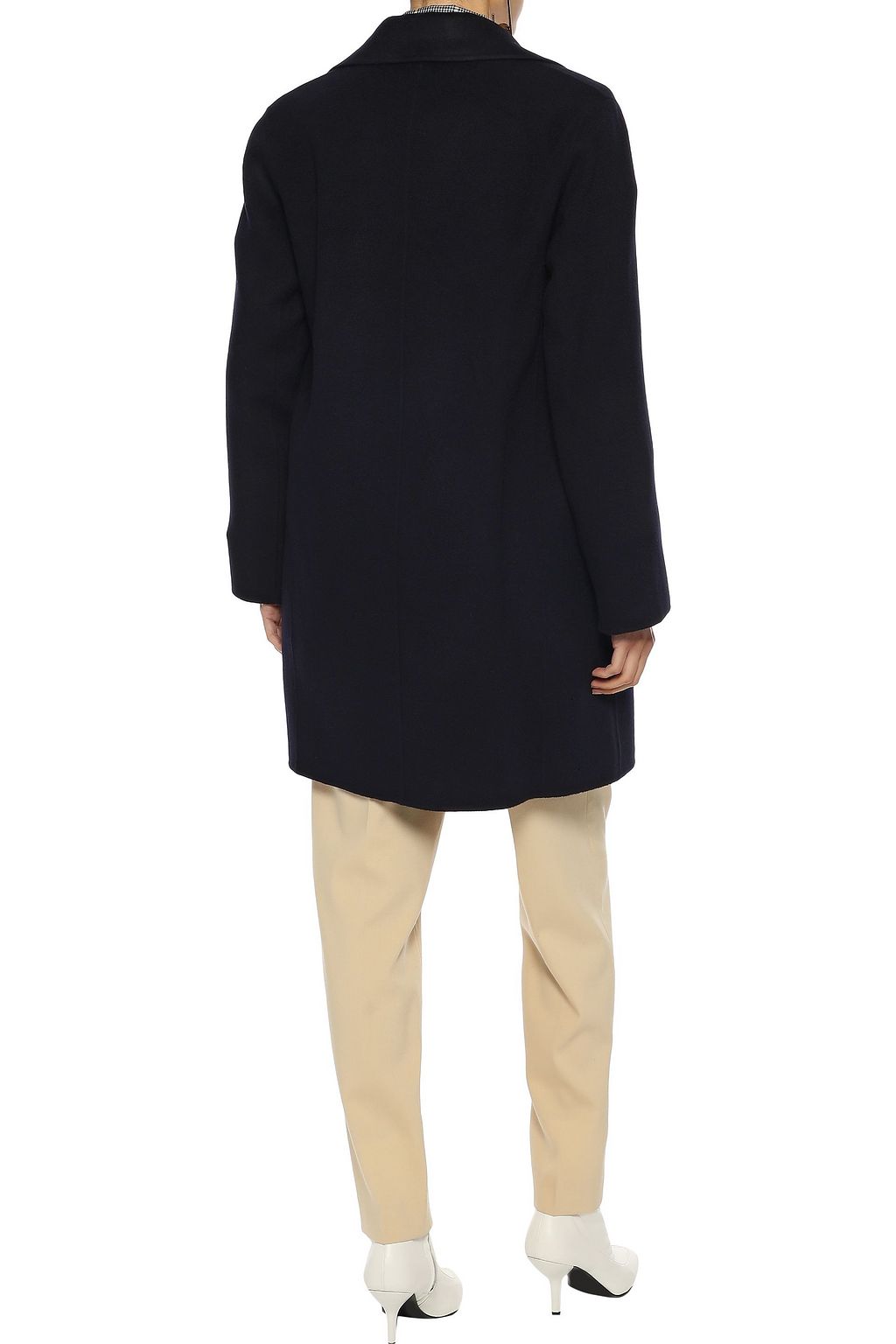 THEORY Brushed wool and cashmere-blend coat