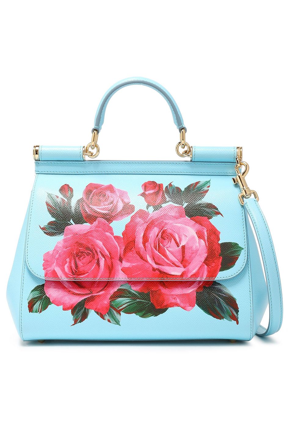 blue floral bag