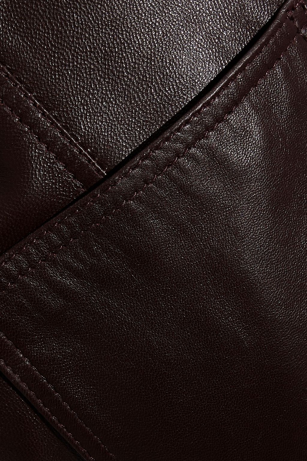 SANDRO Leather kick-flare pants