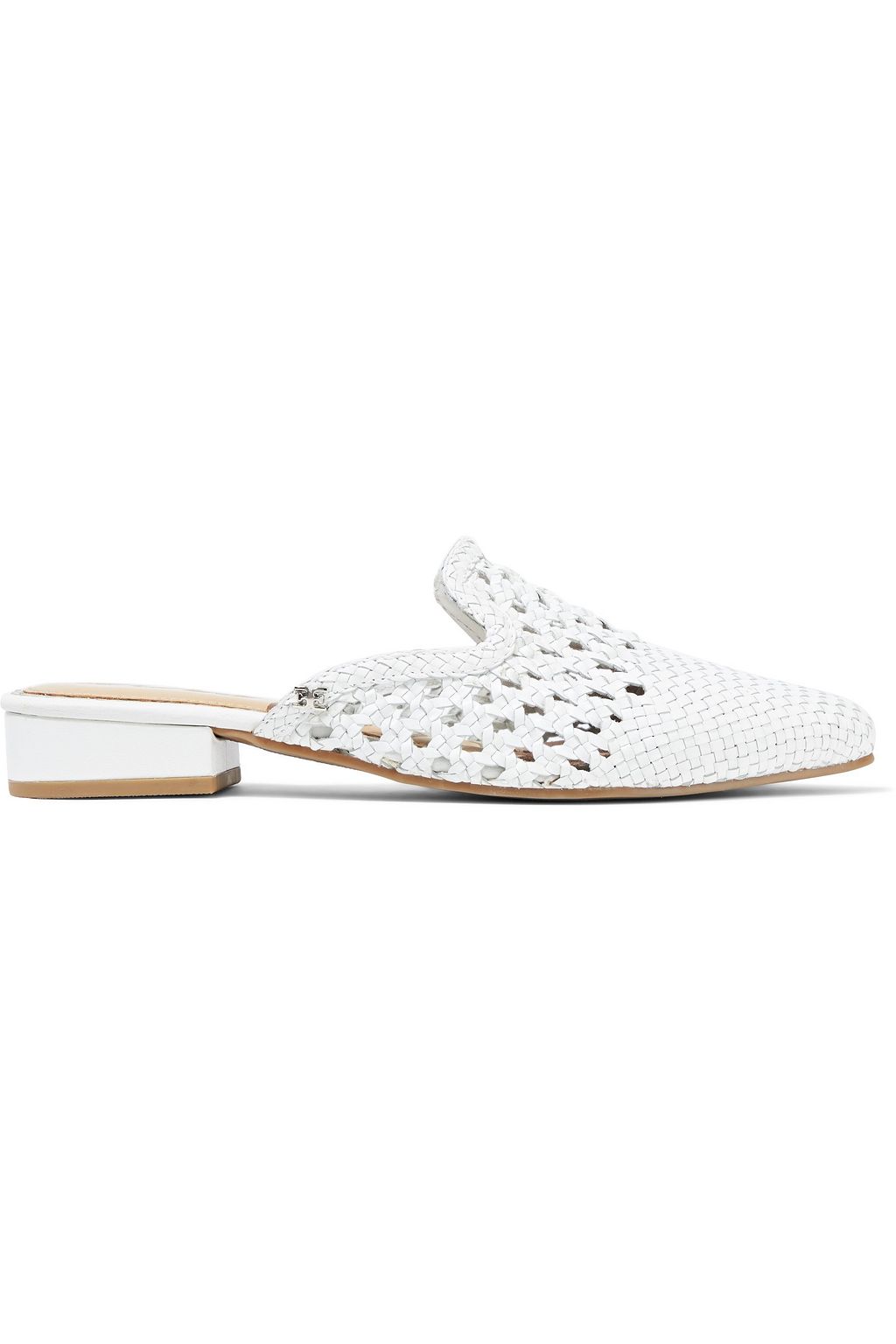 White Clara woven leather mules | Sale 