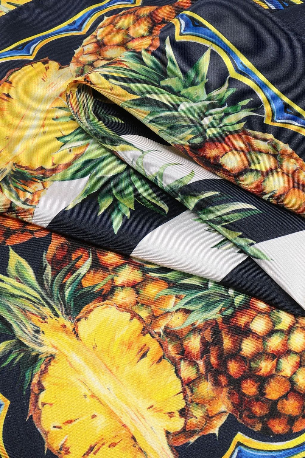 DOLCE&GABBANA Printed silk-twill scarf