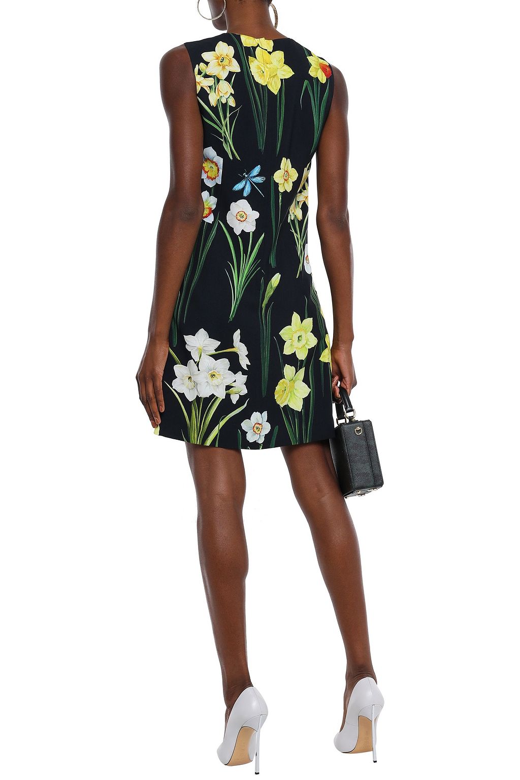 DOLCE&GABBANA Floral-print crepe mini dress
