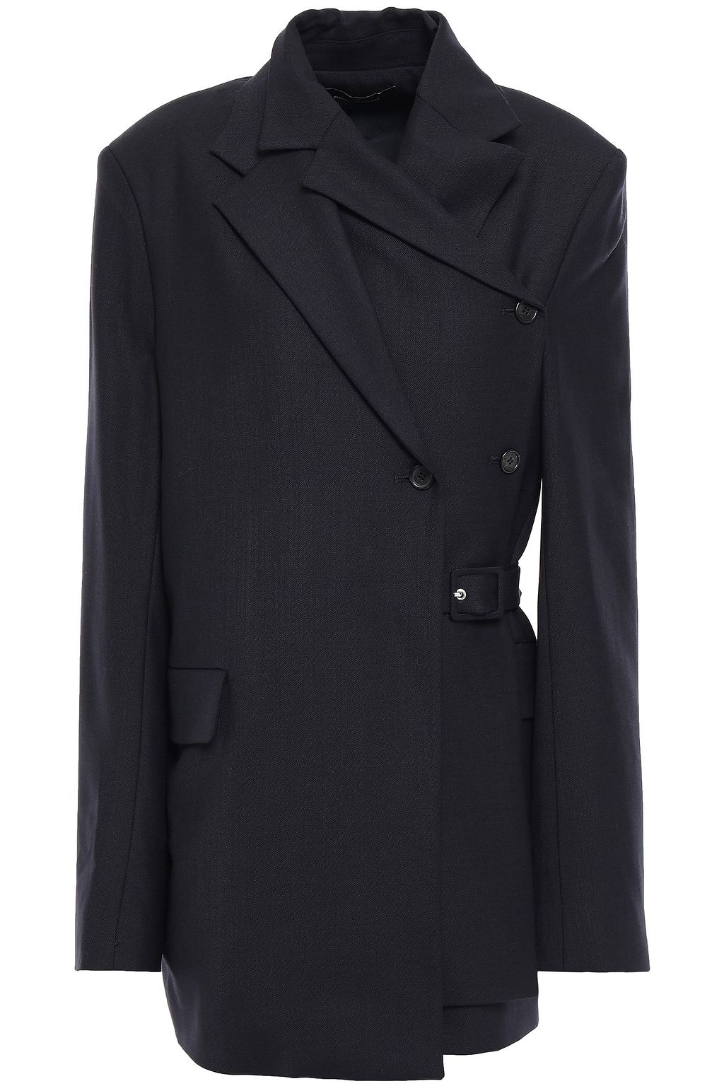 navy wrap jacket
