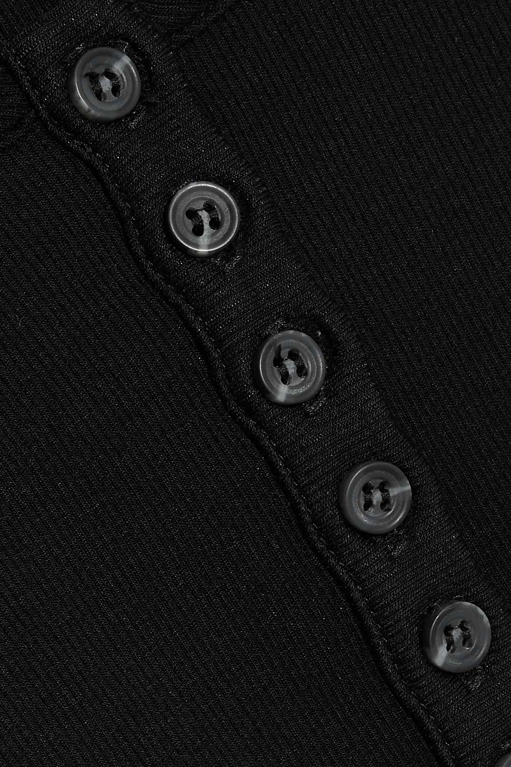 THE RANGE Cropped ribbed-knit T-shirt