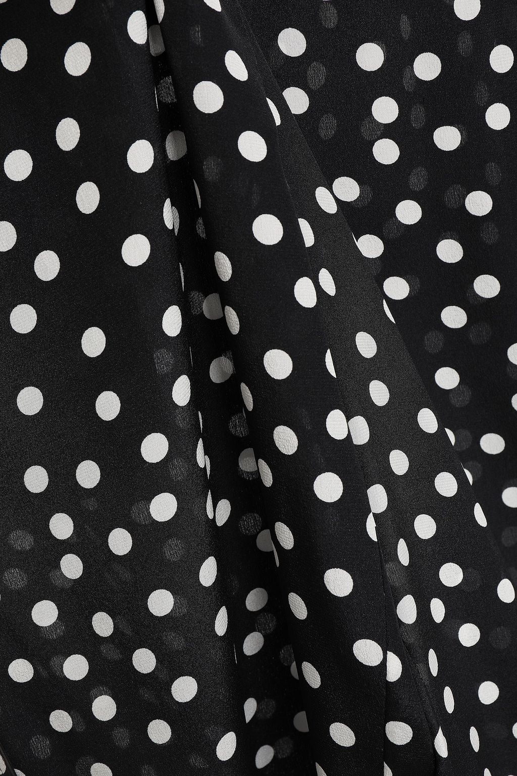 DOLCE&GABBANA Polka-dot silk-crepe slim-leg pants