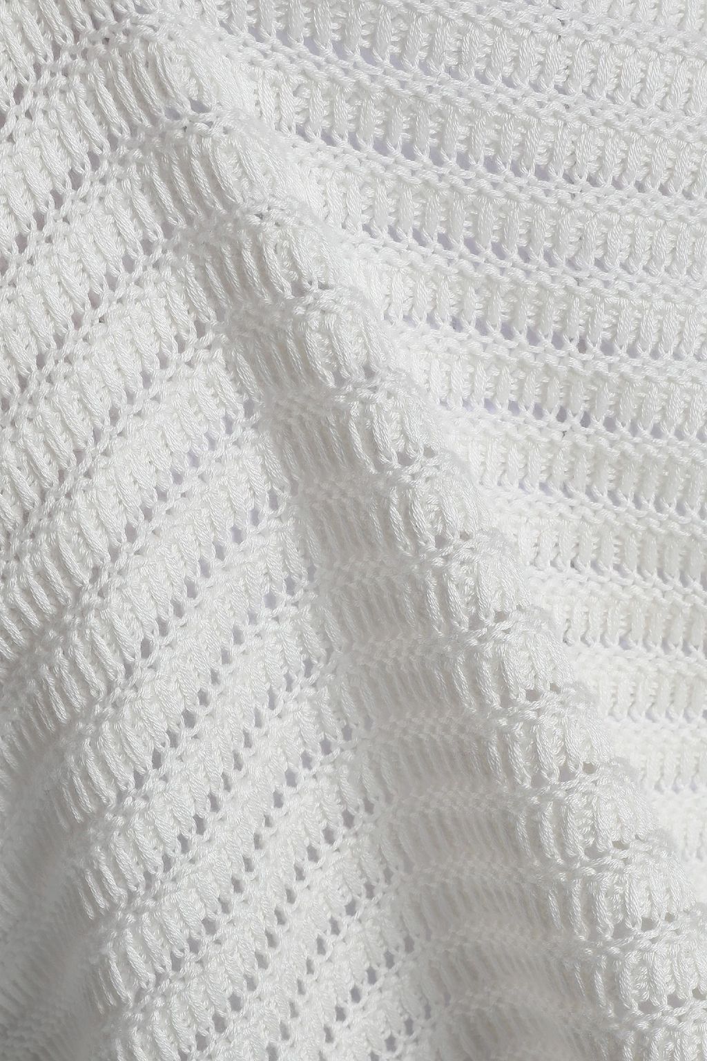 RAG & BONE Elsie split-back open-knit cotton sweater