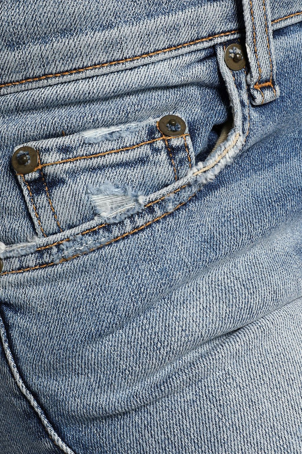 RAG & BONE The Dre distressed low-rise skinny jeans