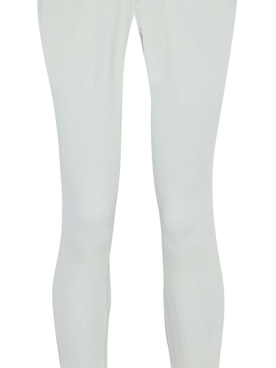 distressed mid-rise skinny jeans