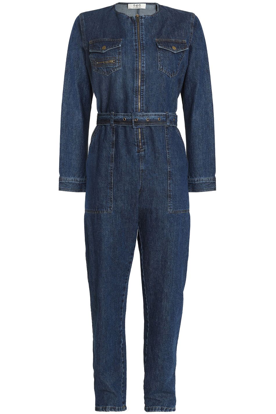 sea denim jumpsuit