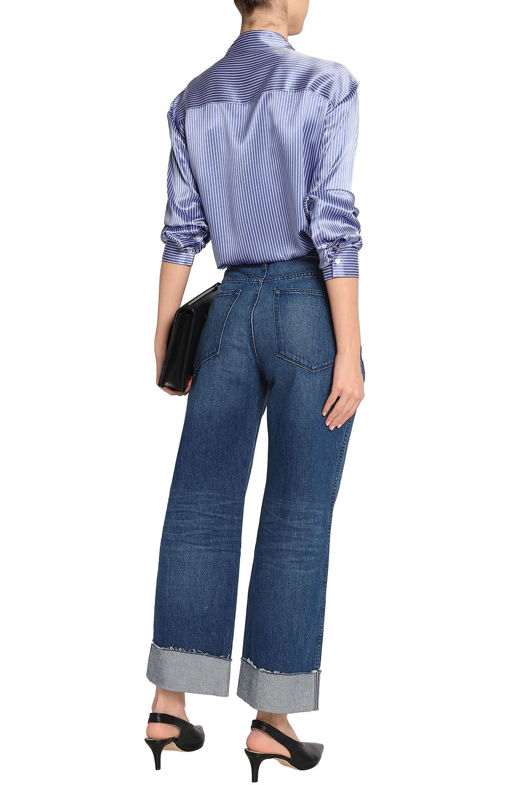 3X1 NYC Faded high-rise straight-leg jeans