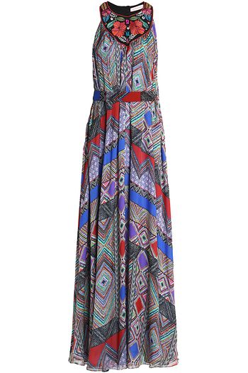 matthew williamson gold wrap dress