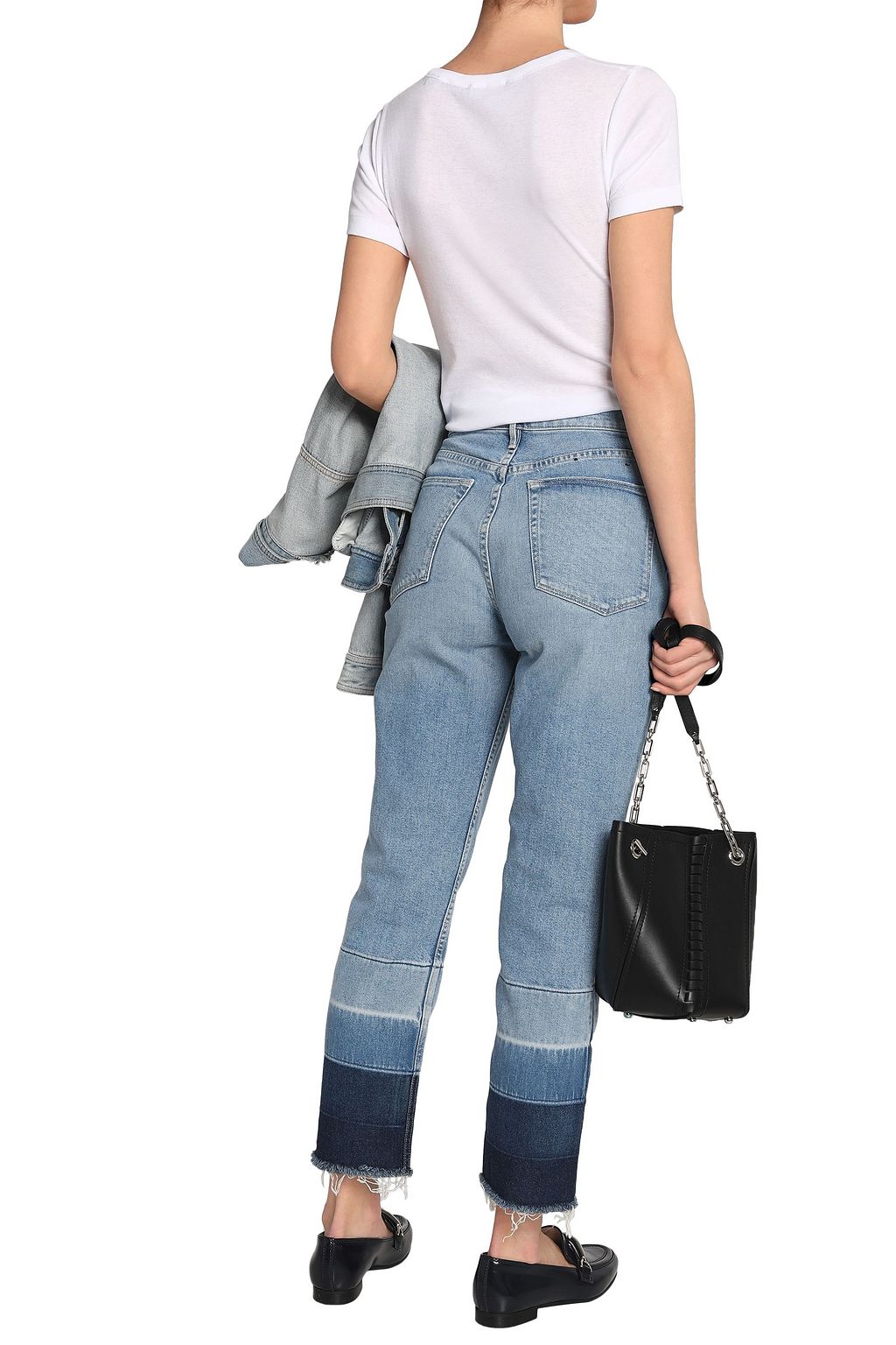 3X1 NYC Dégradé high-rise straight-leg jeans