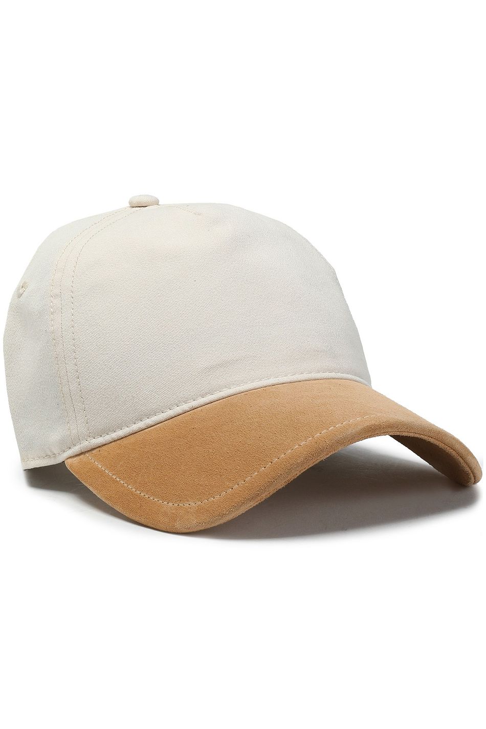 beige suede cap