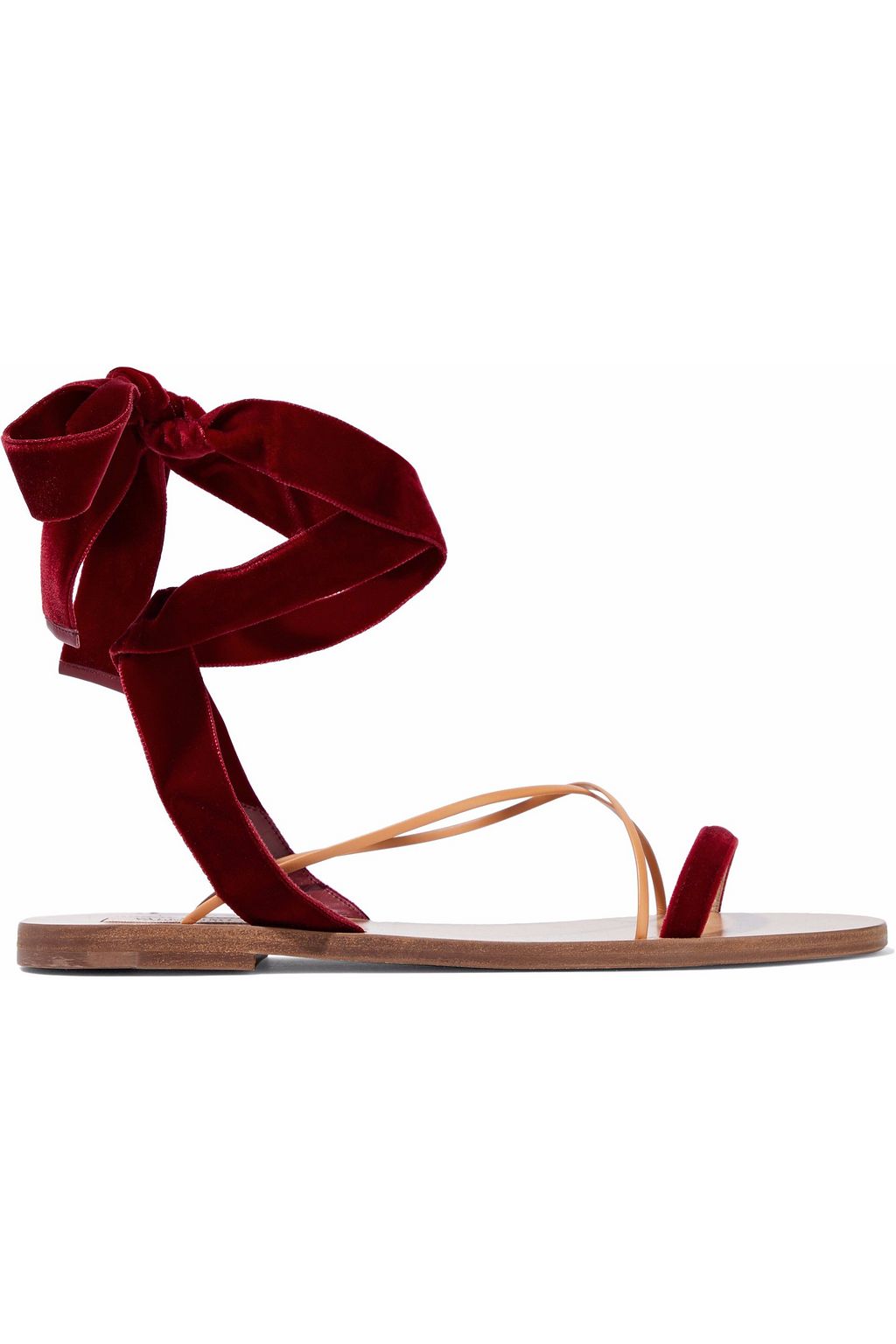 valentino velvet sandals