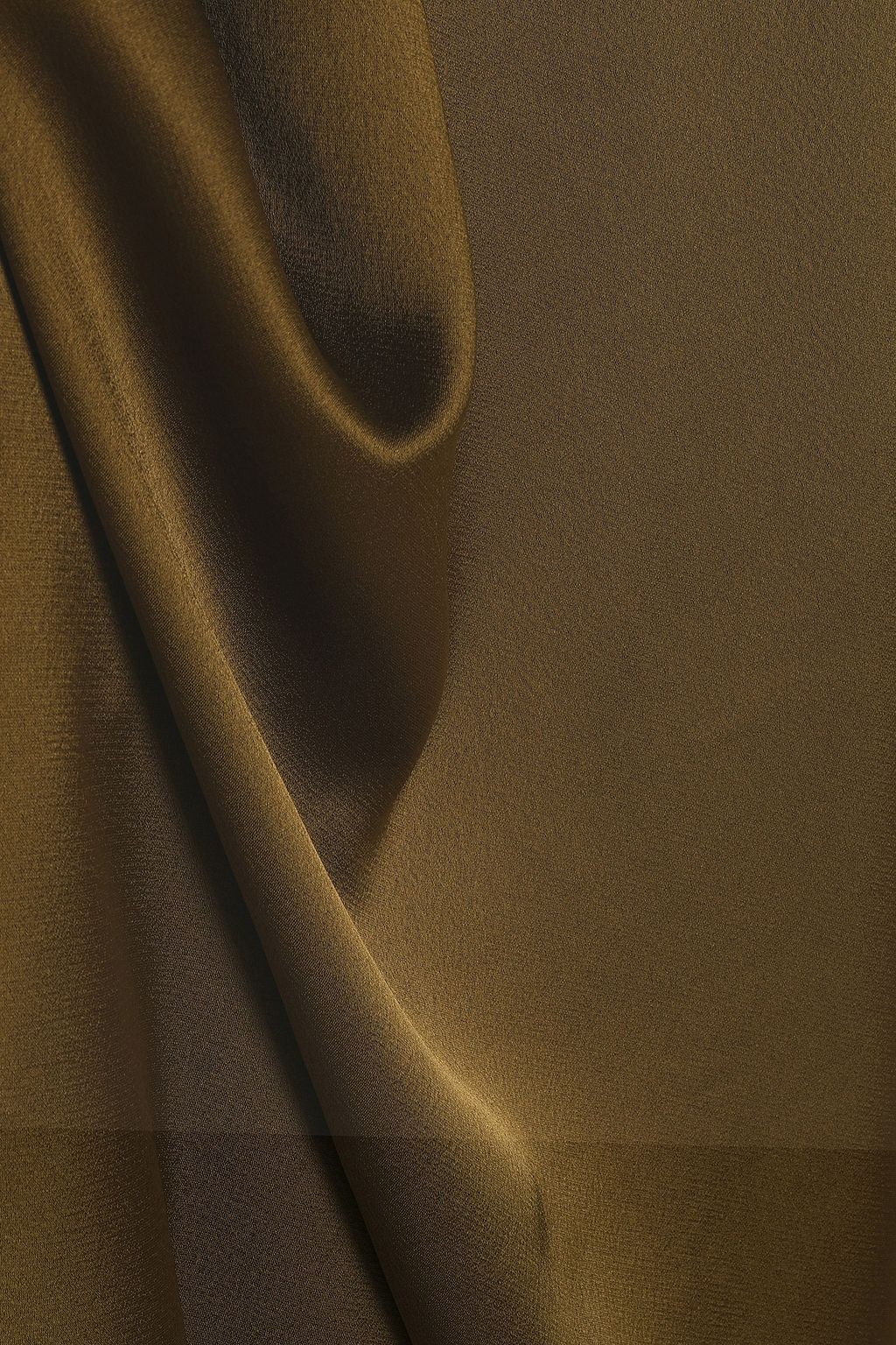 TIBI One-shoulder asymmetric satin-crepe dress