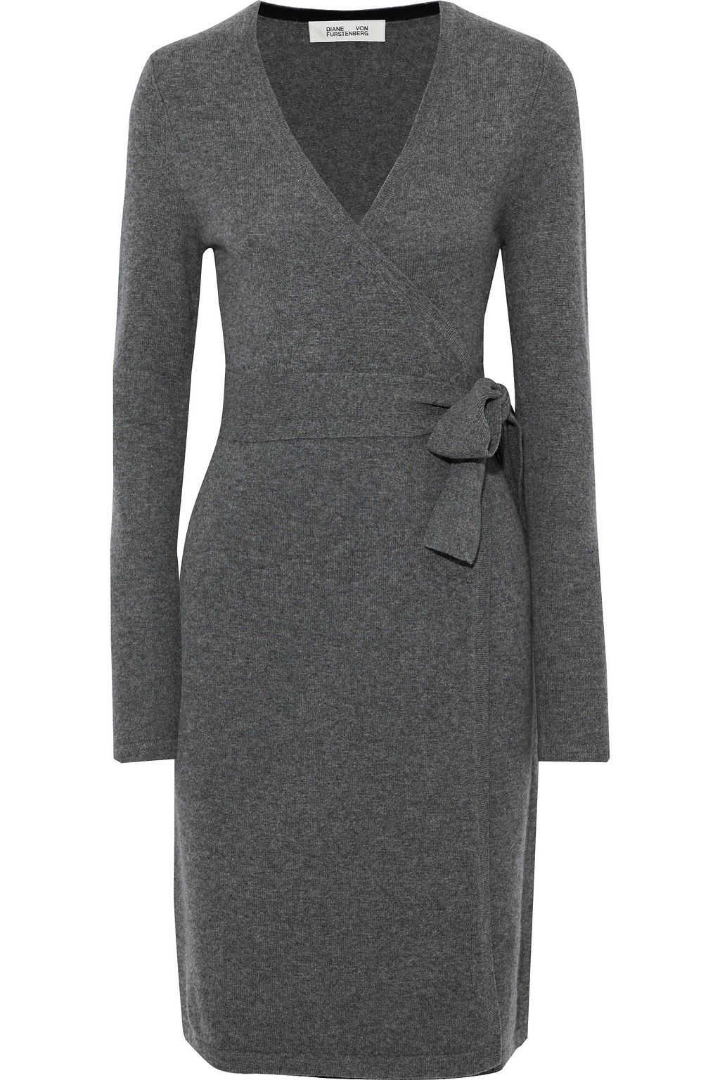 new linda cashmere wrap dress