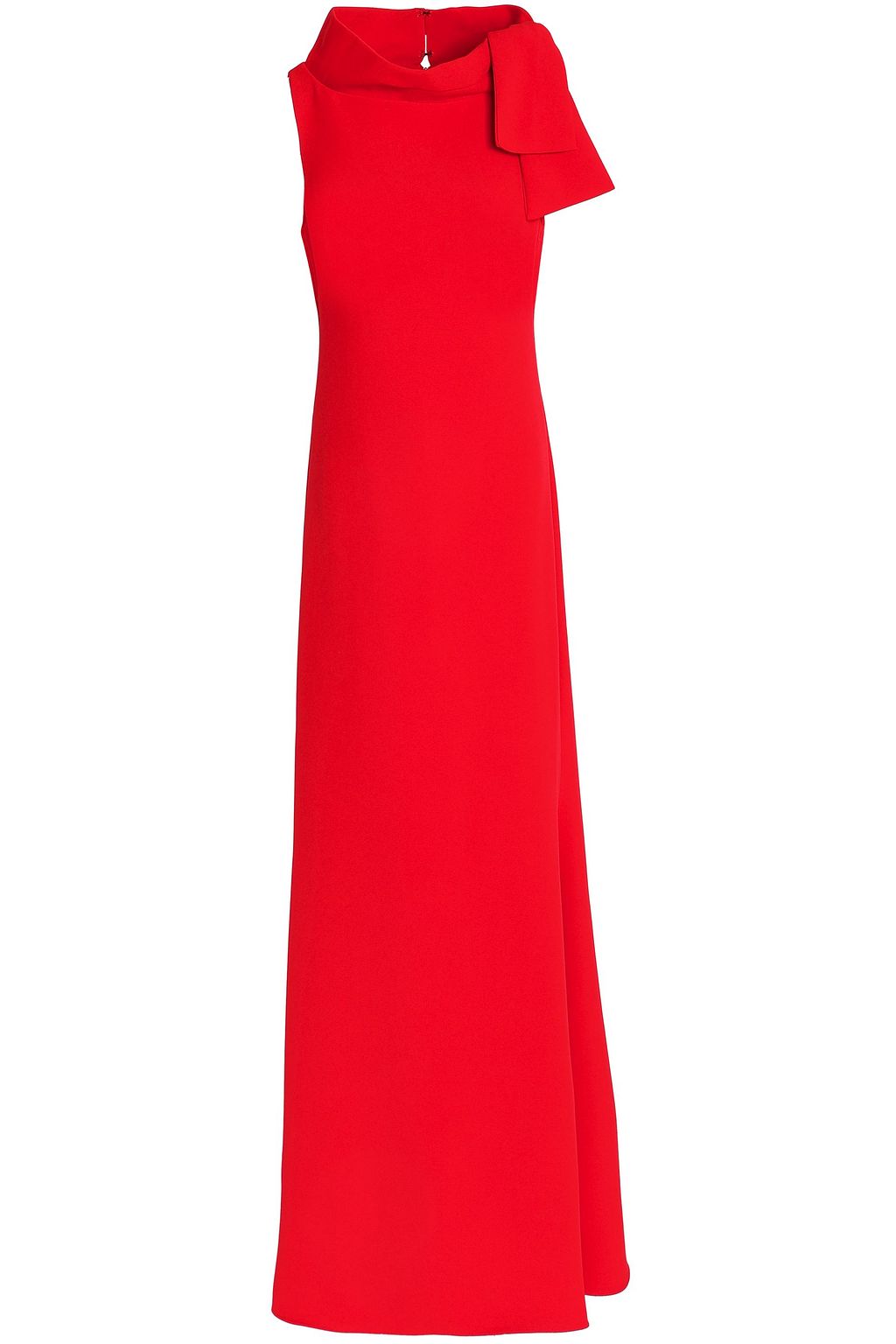 badgley mischka red gown