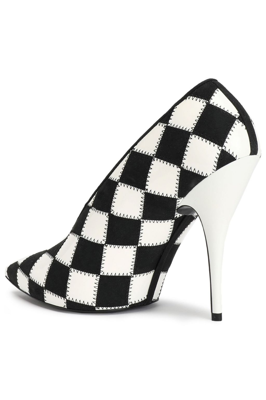 STELLA MCCARTNEY Checked faux leather pumps