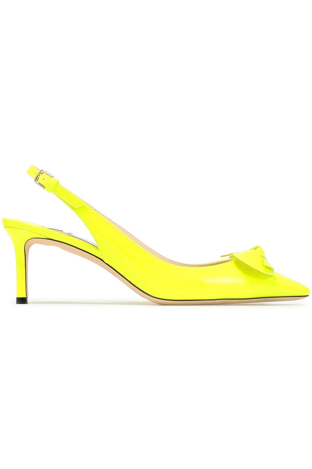 neon mid heels