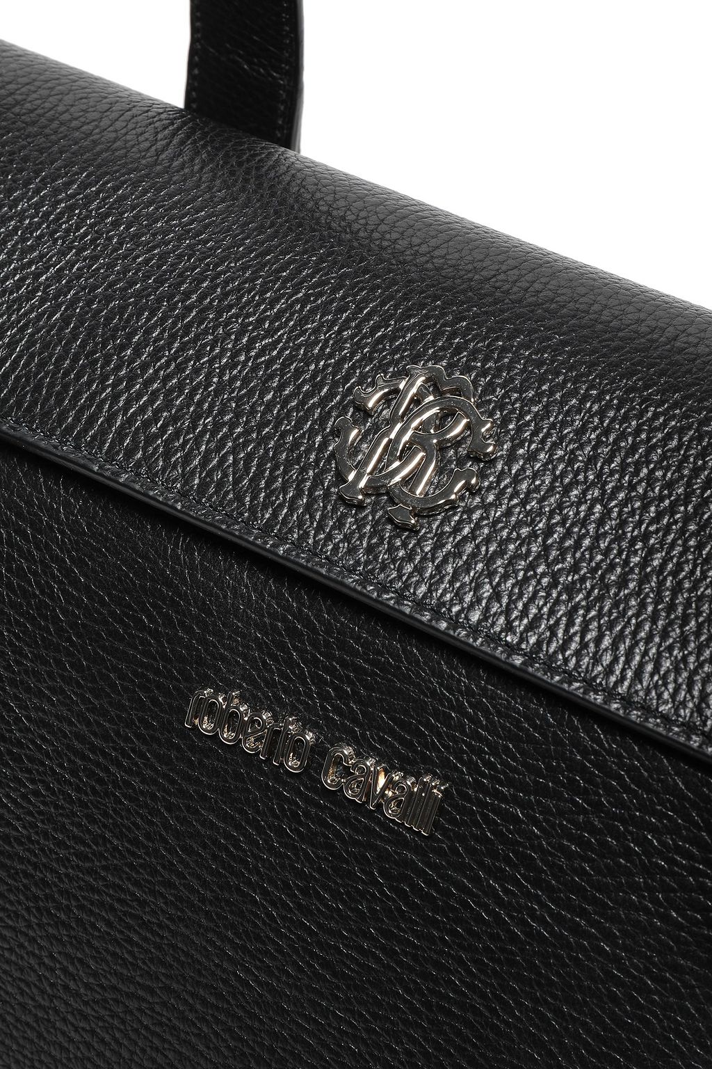 ROBERTO CAVALLI Pebbled-leather shoulder bag