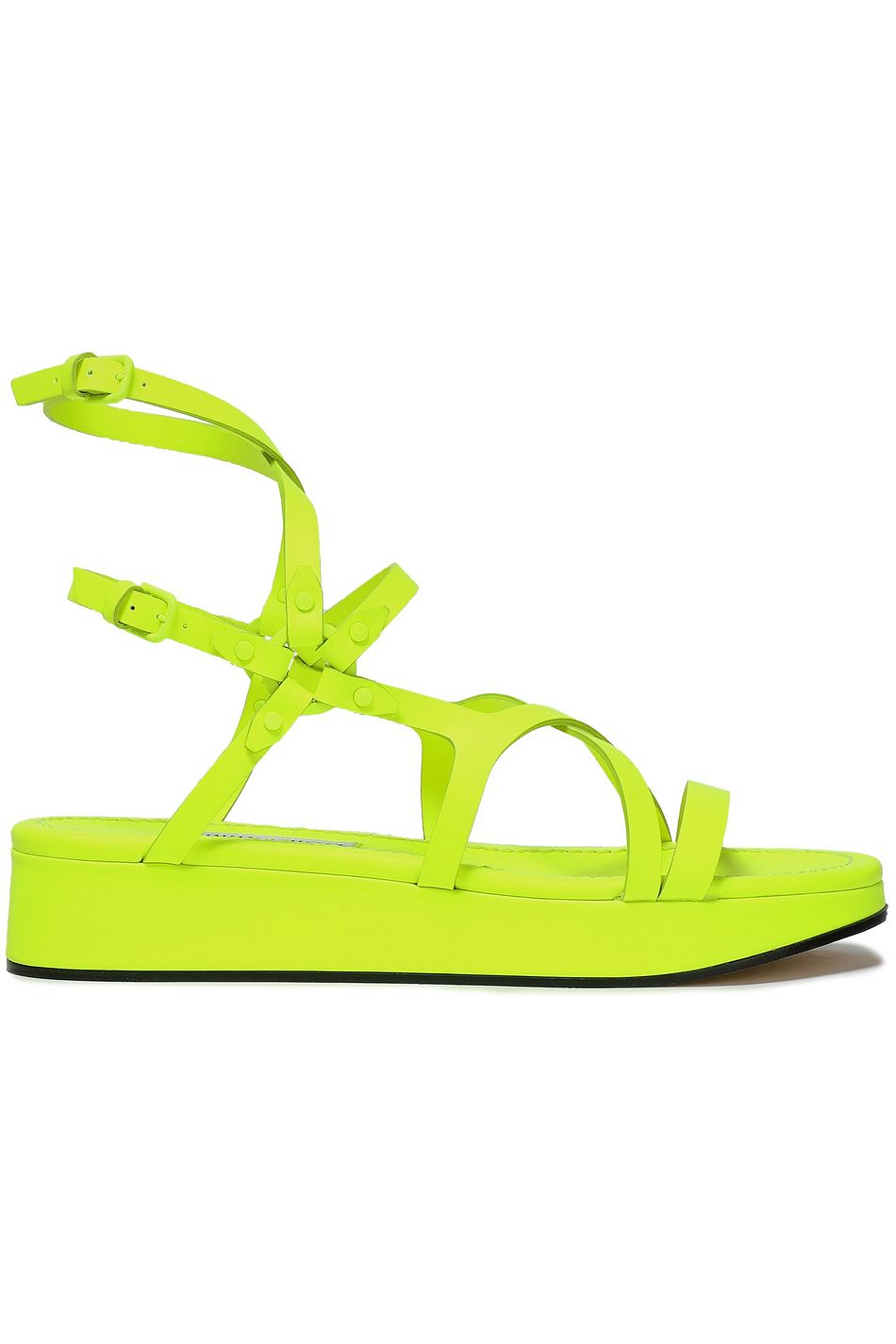 yellow neon sandals