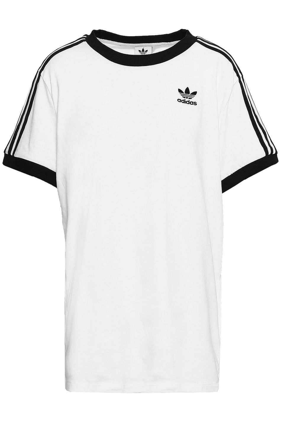 White Striped cotton jersey T shirt | Sale up to 70% off cheap adidas hoodies Sale,up to 43% Discounts