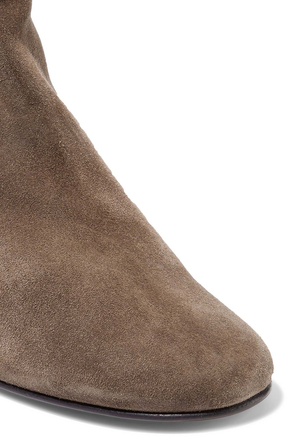 CHLOÉ Orlando button-embellished suede knee boots