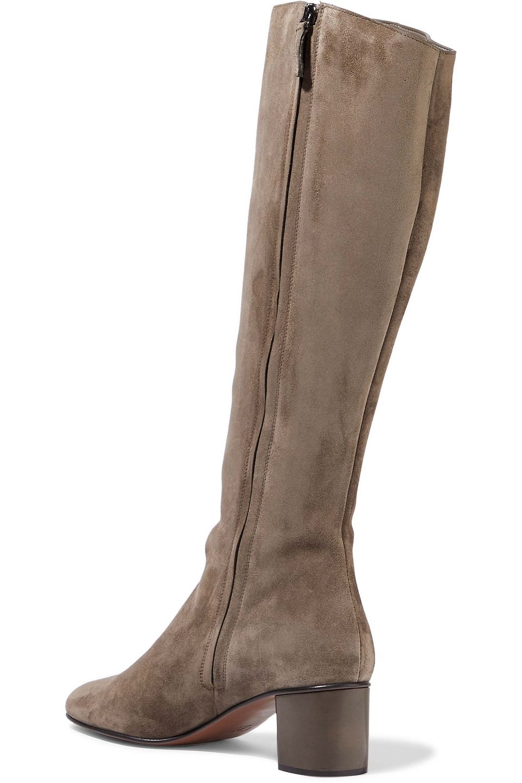 CHLOÉ Orlando button-embellished suede knee boots