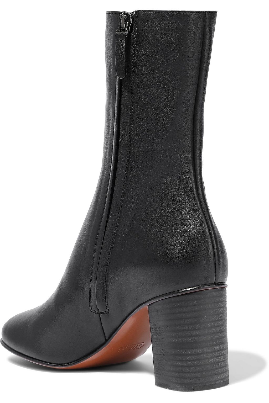 CHLOÉ Orlando button-embellished leather ankle boots