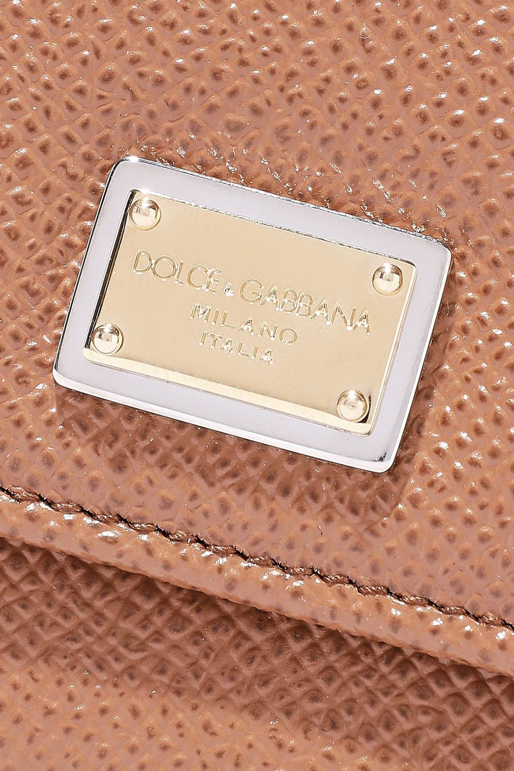 DOLCE&GABBANA Textured-leather wallet