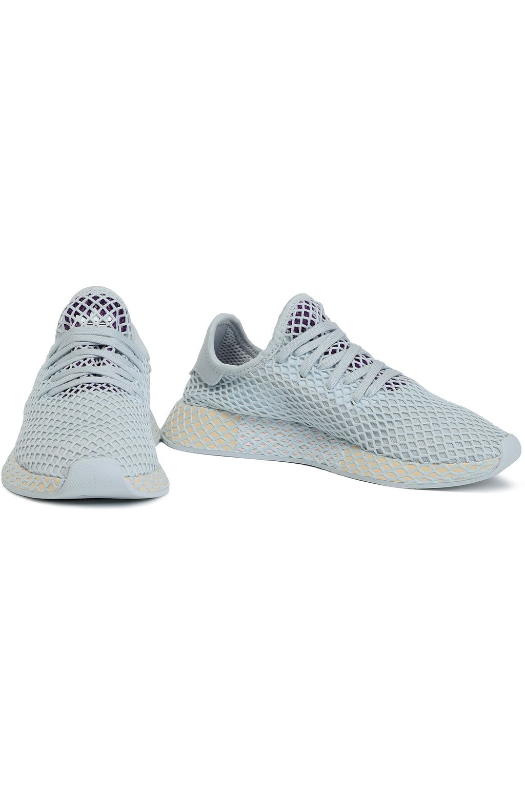 ADIDAS ORIGINALS Deerupt Runner mesh-appliquéd stretch-knit sneakers