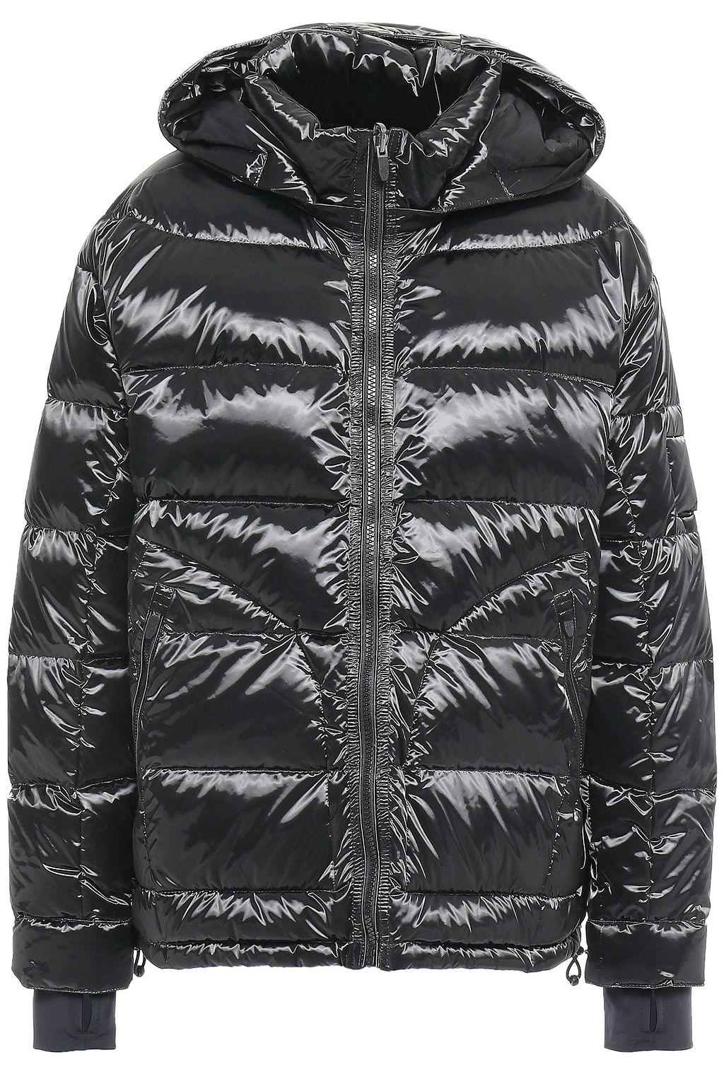 Quilted shell hooded down jacket Quilted shell hooded down jacket