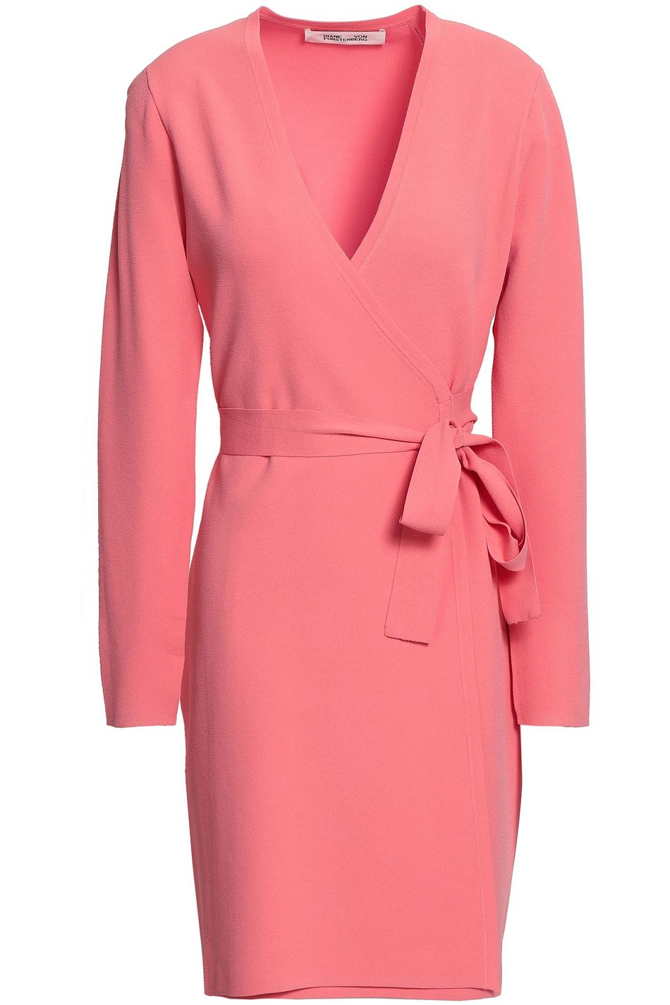 dvf knit wrap dress