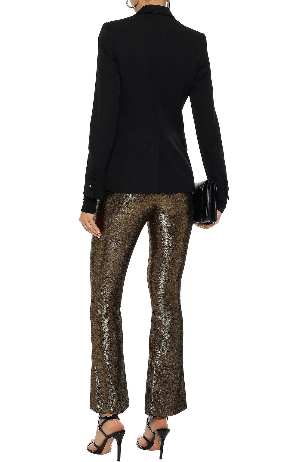 ALICE + OLIVIA Kylyn lamé bootcut pants