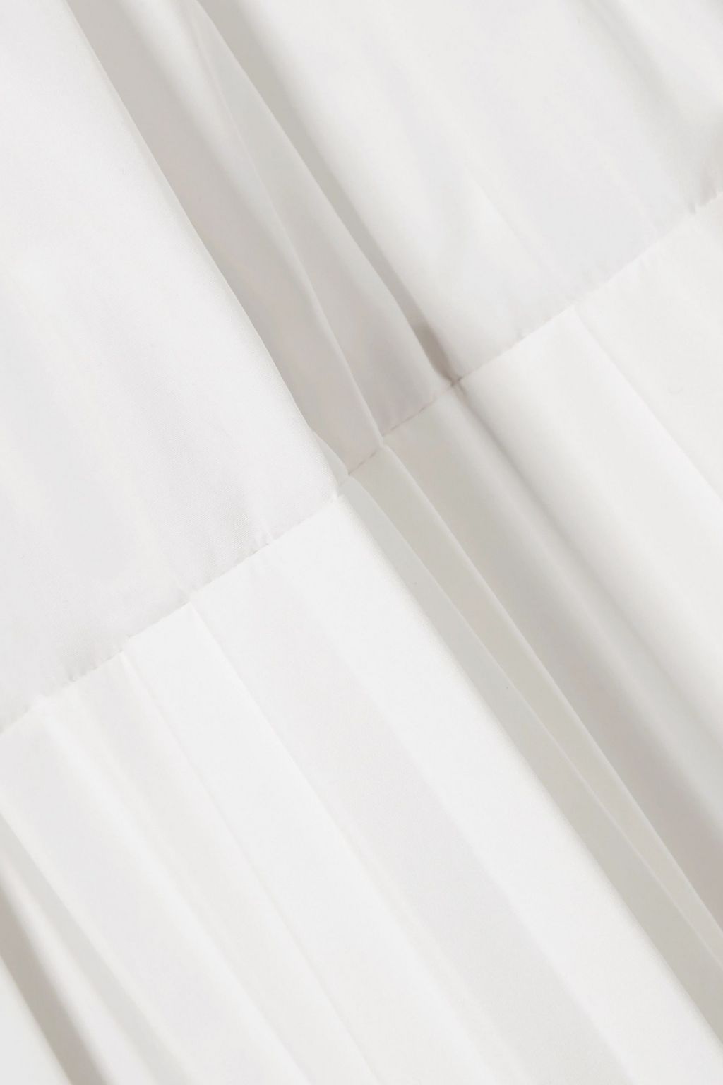 CHLOÉ Pleated cotton-poplin mini skirt