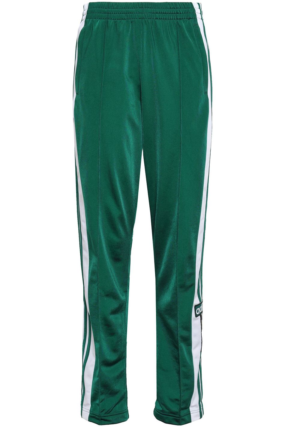 green adidas track pants
