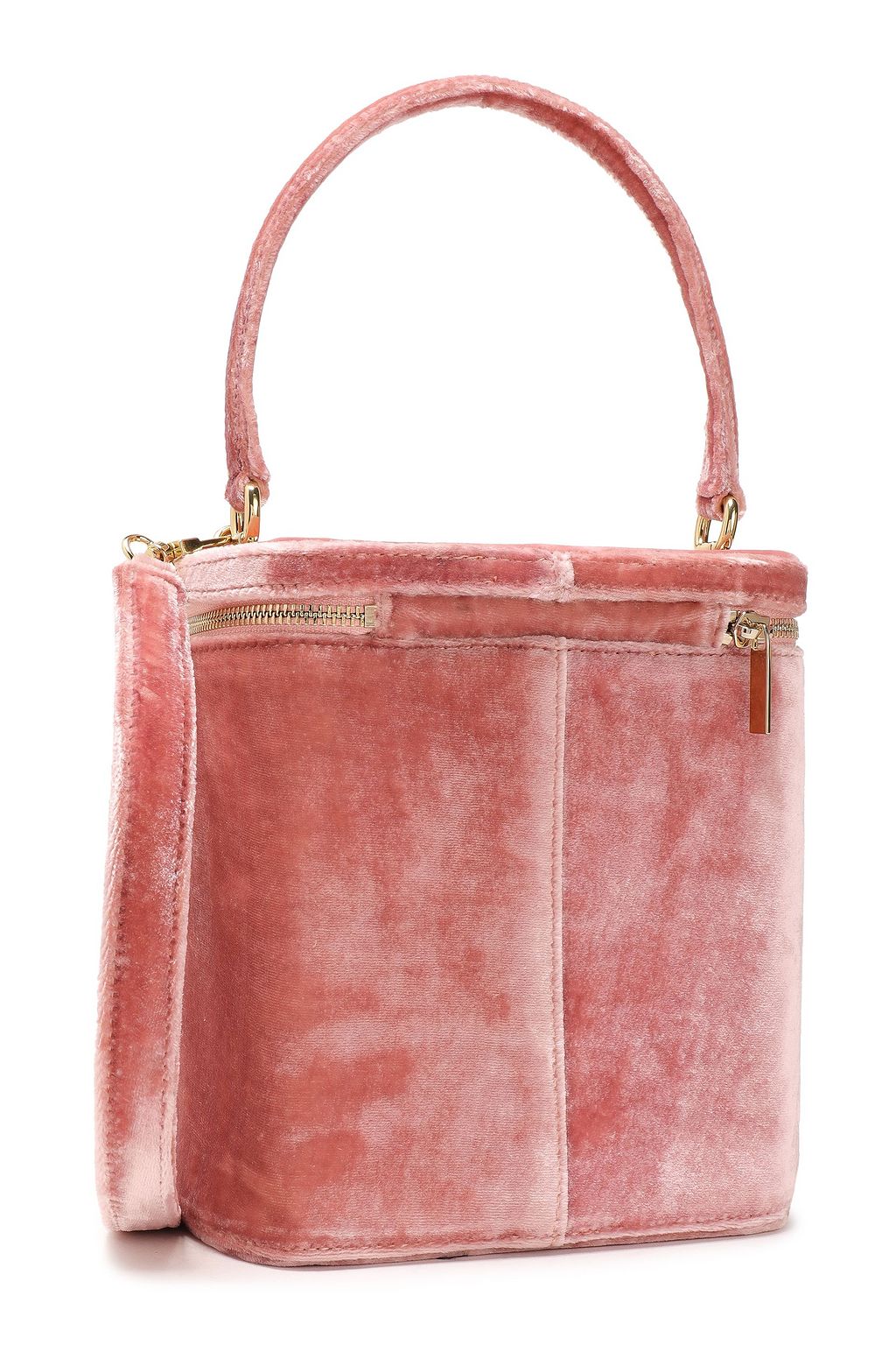 STAUD Vitti velvet bucket bag