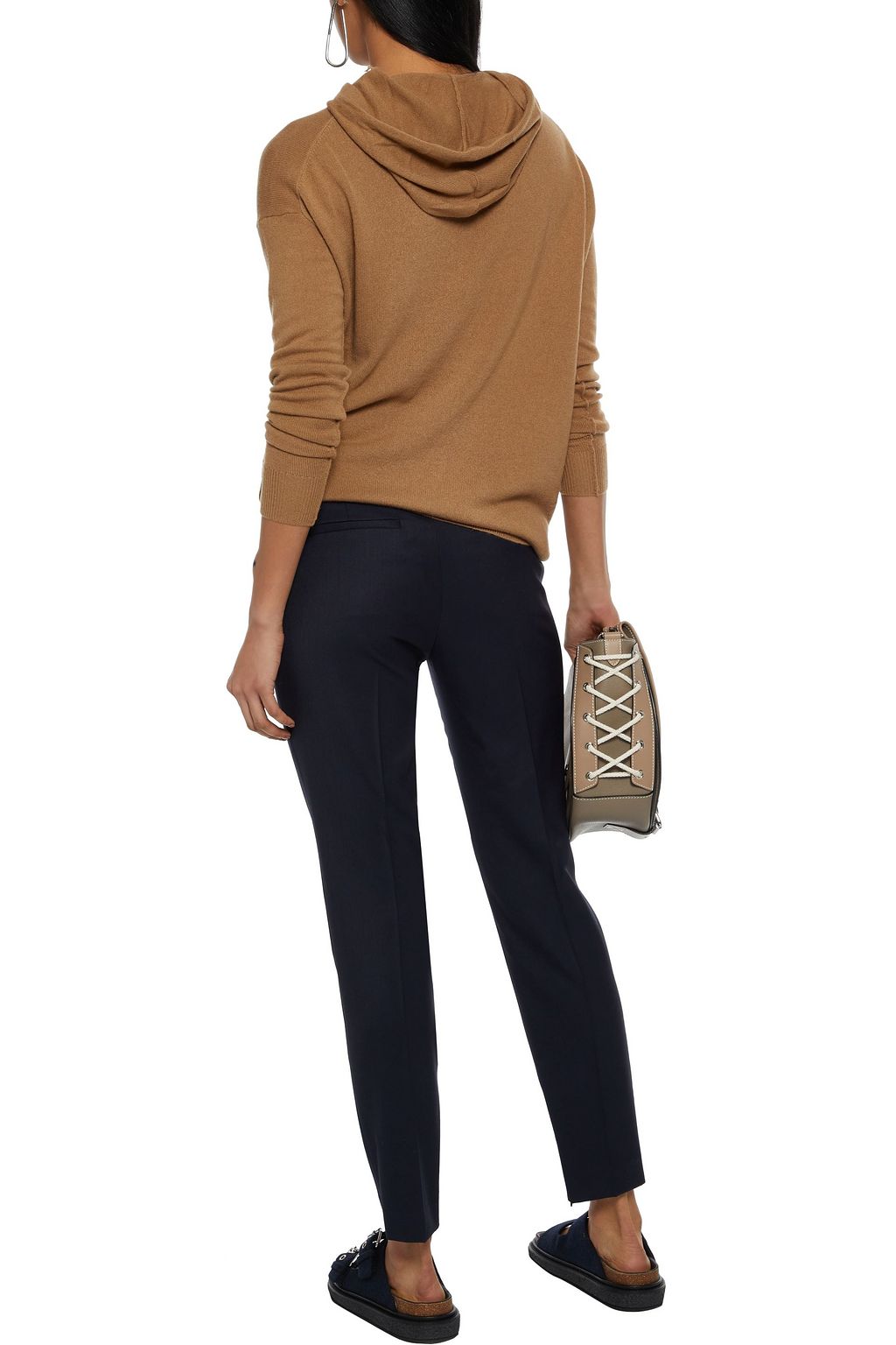 NILI LOTAN Leo wool-blend twill slim-leg pants