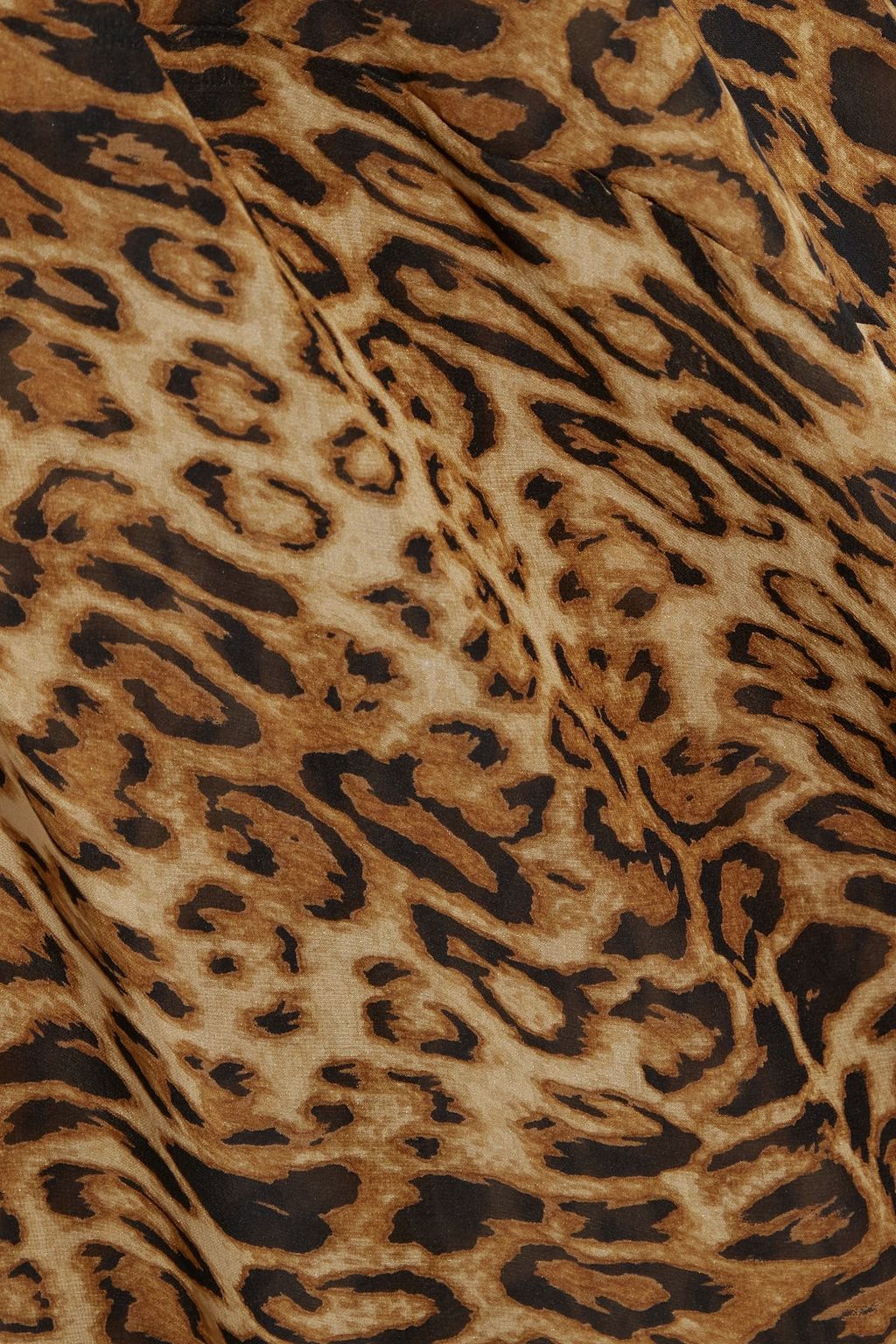 NILI LOTAN Ella leopard-print silk-chiffon maxi skirt
