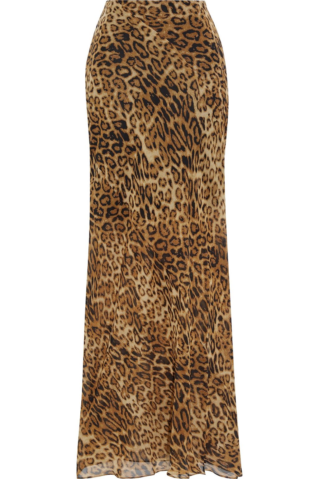 uo ella leopard print midi skirt
